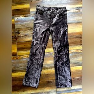 Free people suede dusty rose pants